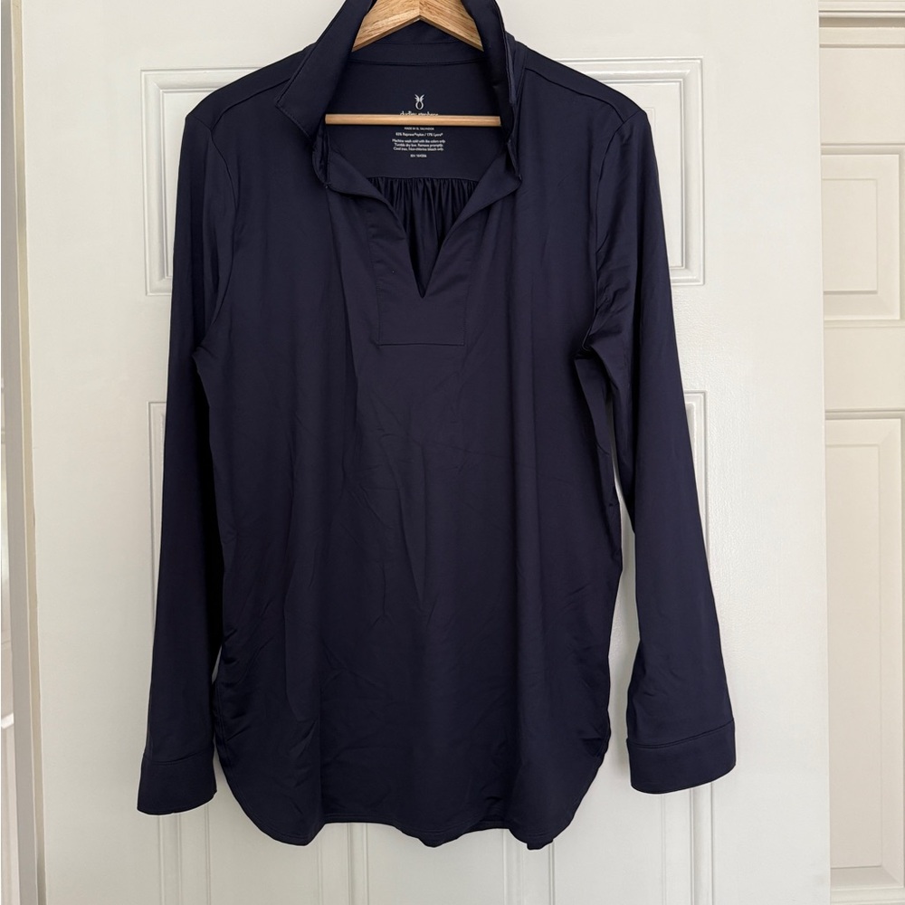 Dudley Stephen’s Repreve Navy Long Sleeve Shirt